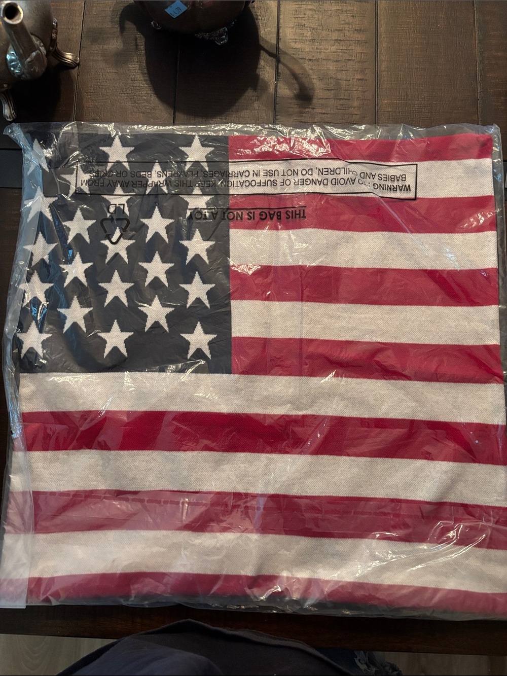 Myra Bag Red, White & Blue American Flag Pillow Cover